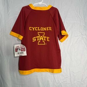 Cyclones Iowa State Dog Jersey - Red and Yellow